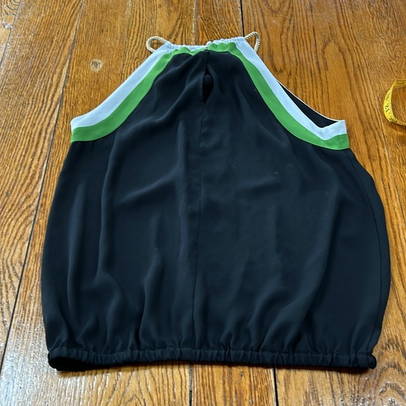 The Limited halter style blouse. Gold cord, navy blue and green. Size Medium. - Picture 9 of 10